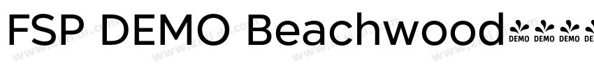 FSP DEMO Beachwood字体转换 FSP DEMO Beachwood字体转换